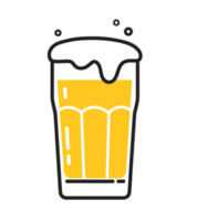 illustration de verrerie de bière png