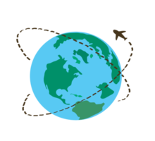 travel around the world icon symbol png