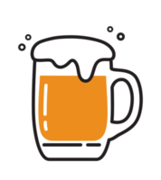 illustration de verrerie de bière png