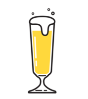 ilustración de cristalería de cerveza png