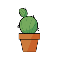 cactus en un estilo plano png