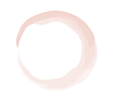 bannière de cercle rose png