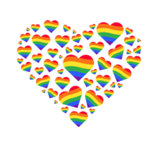 arcobaleno cuore arcobaleno bandiera. png