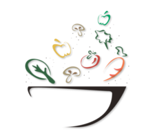 símbolo de diseño de ensaladera png