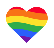 bandera del arco iris del corazón del arco iris. png