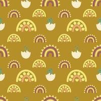 Dinosaurs seamless patterns. You may create awesome fabric and pillow design photo