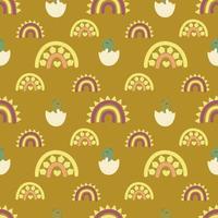 Dinosaurs seamless patterns. You may create awesome fabric and pillow design photo