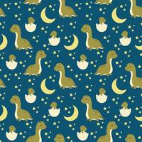 Dinosaurs seamless patterns. You may create awesome fabric and pillow design photo