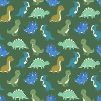 Dinosaurs seamless patterns. You may create awesome fabric and pillow design photo