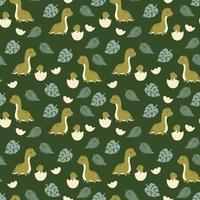 Dinosaurs seamless patterns. You may create awesome fabric and pillow design photo