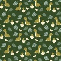 Dinosaurs seamless patterns. You may create awesome fabric and pillow design photo