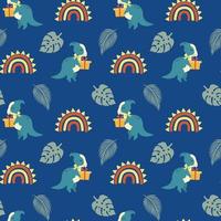 Dinosaurs seamless patterns. You may create awesome fabric and pillow design photo