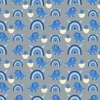 Dinosaurs seamless patterns. You may create awesome fabric and pillow design photo