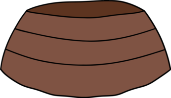 Wooden Plant Pot illustration png