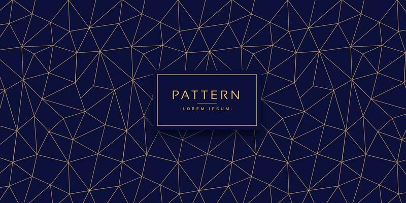 Triangle shape gold pattern