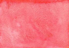 Watercolor coral background texture. Red pink backdrop. Hand painted texture. photo