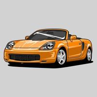 Perspective view car vector illustration for conceptual design