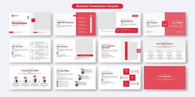 diseño de plantilla de diapositivas de presentación de negocios creativos. uso para antecedentes de presentación modernos, diseño de folletos, control deslizante de sitios web, página de inicio, informe anual, perfil de empresa vector