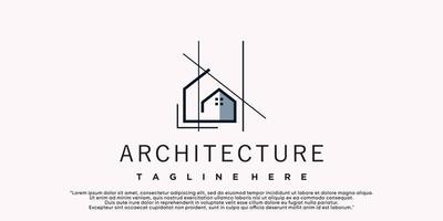 Simple logo of building architecture Premium Vector