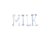 Watercolor fresh milk png