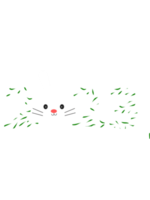 Cute Hand drawn happy new year 2023. Rabbit year free png. png