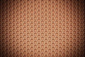 abstract brown honeycomb sharp background with vignette photo