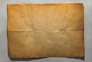 single old folded flat sheet of paper photo