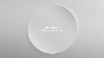 Abstract 3 dimension circle frame on light gray background. vector