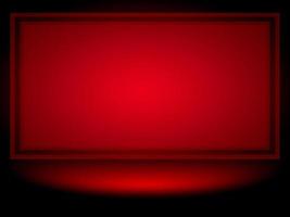 Abstract smooth red studio room background used for product display, banner, template photo