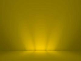 Abstract black and yellow gradient. Plain studio background photo
