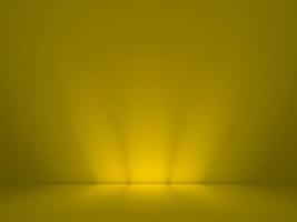 Abstract black and yellow gradient. Plain studio background photo