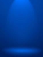 Abstract smooth blue studio room background used for product display, banner, template photo