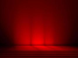 Abstract black and Red gradient. Plain studio background photo