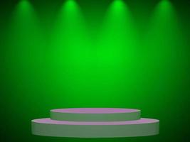 Abstract green background with smooth gradient used for web design templates, product studio room photo