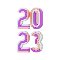 nieuw jaar 3d typografie png