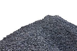 A large pile of black coal on a transparent isolated background. PNG. Energy crisis. png