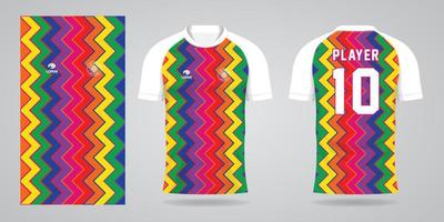 plantilla de diseño deportivo de camiseta de fútbol vector
