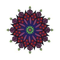 Mandala, square background design, lace ornament in oriental style. vector