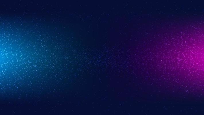 Abstract technology digital concept futuristic dots spread particles on neon colors background