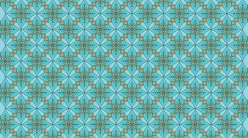 patrón batik floral regular, diseño vectorial vector