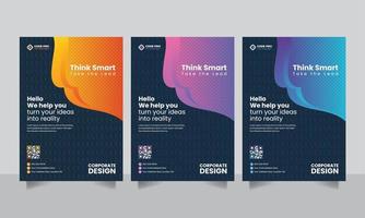Corporate Business flyer banner leaflet design template vector