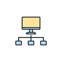 lan network icons  symbol vector elements for infographic web