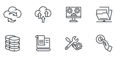 network tecnology icons set . network tecnology pack symbol vector elements for infographic web