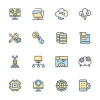 network tecnology icons set . network tecnology pack symbol vector elements for infographic web