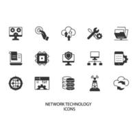 network tecnology icons set . network tecnology pack symbol vector elements for infographic web