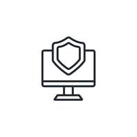 computer security icons  symbol vector elements for infographic web