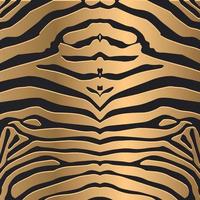 plantilla de vector de rayas de tigre de lujo premium, cubierta moderna, conjunto de safari de marco. fondo de lujo con estampado de tigre dorado. impresión de patrón de línea ondulada abstracta en el fondo