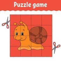 Puzzle game for kids. Education developing worksheet. Learning game for children. Color activity page. For toddler. Riddle for preschool. Vector illustration.