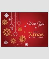 Christmas and New Year background, Christmas banner. Background Xmas design of snowflakes. Horizontal Christmas header for website template vector