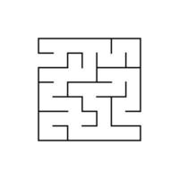 Abstact labyrinth. Educational game for kids. Puzzle for children. Maze conundrum. Find the right path. Vector illustration.